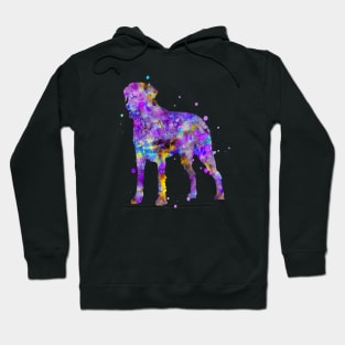Curly Coated Retriever Dog Watercolor Painting Hoodie